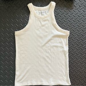 LOFT ribbed racerback tank - like new